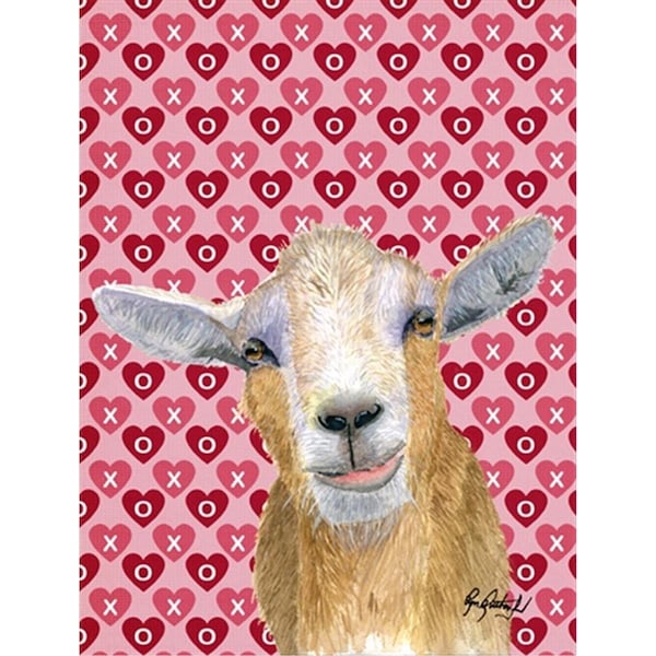 Patioplus Hearts and Love Goat Flag Canvas House Size - PA55306