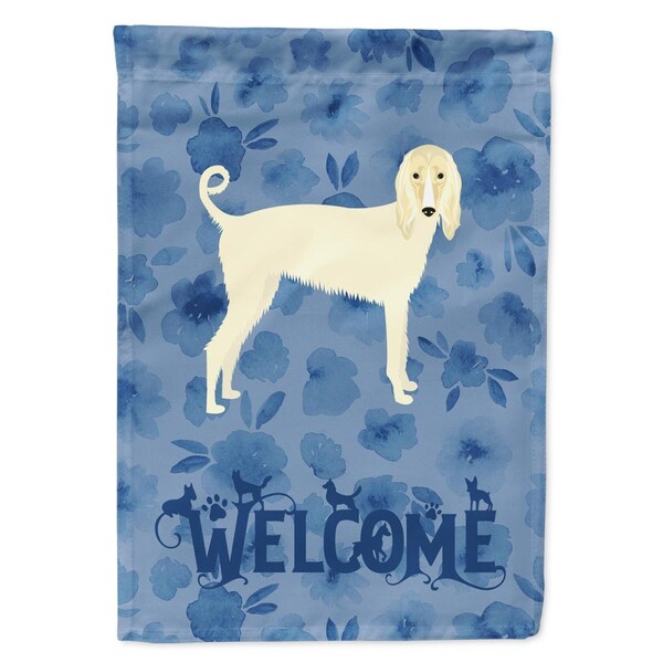 Carolines Treasures 28 x 0.01 x 40 in. Afghan Hound Welcome Flag Canvas House Size - CK6058CHF