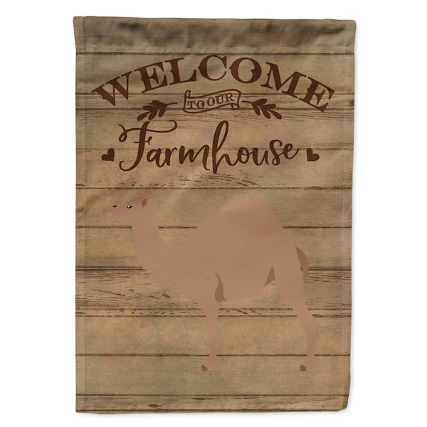 Carolines Treasures F1 Hybrid Camel Welcome Canvas House Flag - 28 x 0.01 x 40 in. - CK6763CHF