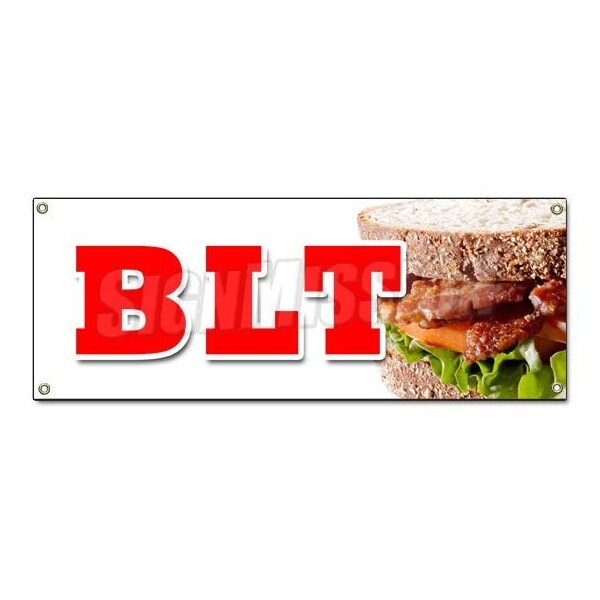 Signmission BLT BANNER SIGN bacon lettuce tomato sandwich drink special tuna salad - B-BLT