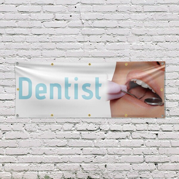 Signmission Dentist, 48 Inch x 120 Inch, Vinyl Banner - B-120-30540