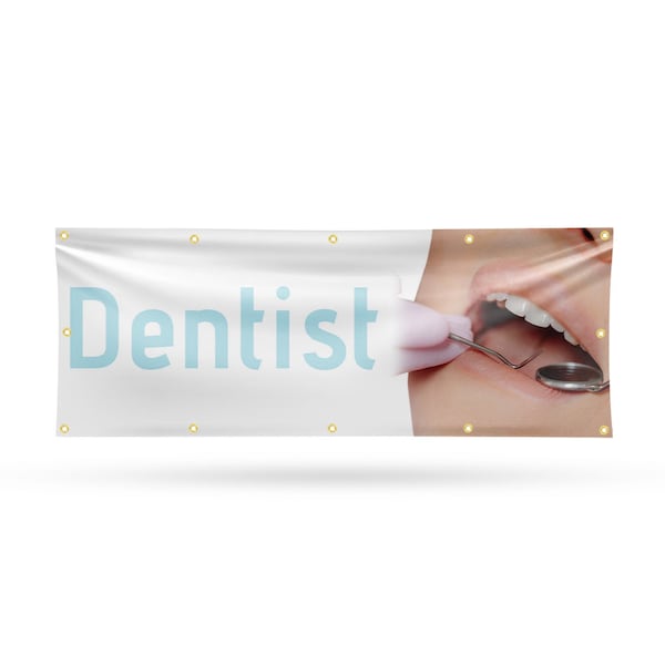 Signmission Dentist, 48 Inch x 120 Inch, Vinyl Banner - B-120-30540