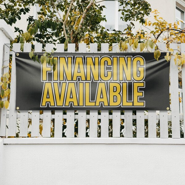 Signmission Financing Available, 18 Inch x 48 Inch, Vinyl Banner - B-30626