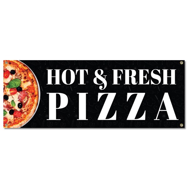 Signmission Pizza, 18 Inch, Banner - B-30413