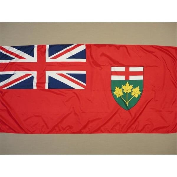 Annin Flagmakers Annin Flagmakers 220115 Nyl-Glo Ontario Flag-3 ft. X 6 ft. - 220115