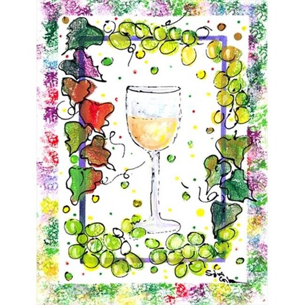 Carolines Treasures Carolines Treasures 8617CHF Wine Canvas Flag - House Size; 28 x 40 in. - 8617CHF