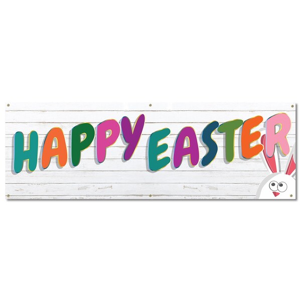 Signmission Happy Easter, 24 Inch, Banner - B-72-30390