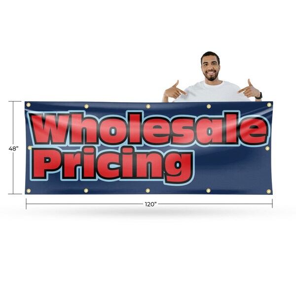 Signmission Wholesale Pricing, 48 Inch x 120 Inch, Vinyl Banner - B-120-30942