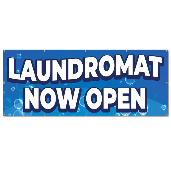 Signmission Laundromat, 48 Inch, Banner - B-120-30398