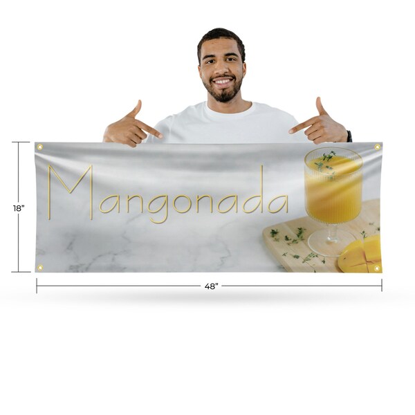 Signmission Mangonada, 18 Inch x 48 Inch, Vinyl Banner - B-30730