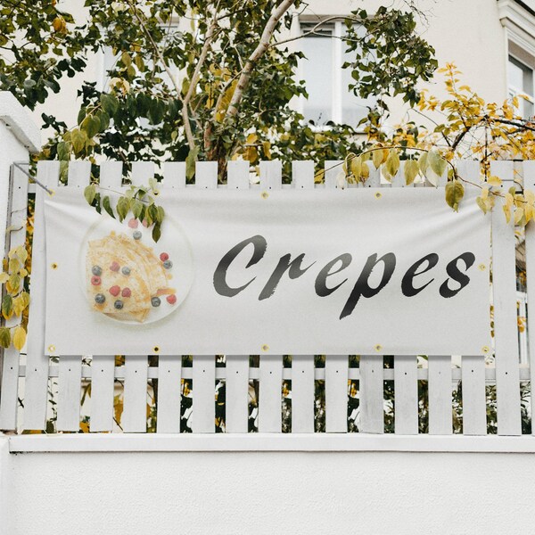 Signmission Crepes, 48 Inch x 120 Inch, Vinyl Banner - B-120-30534
