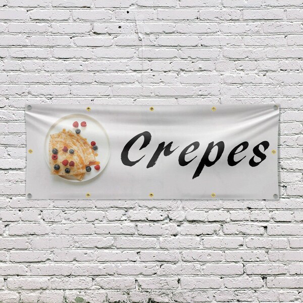 Signmission Crepes, 48 Inch x 120 Inch, Vinyl Banner - B-120-30534
