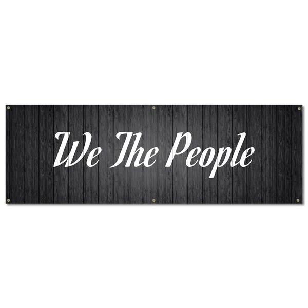 Signmission We The People, 24 Inch, Banner - B-72-30435