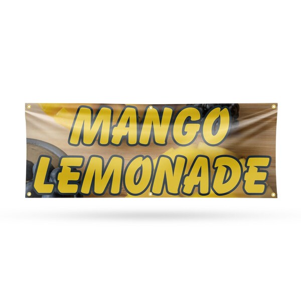 Signmission Mango Lemonade, 24 Inch x 72 Inch, Vinyl Banner - B-72-30729