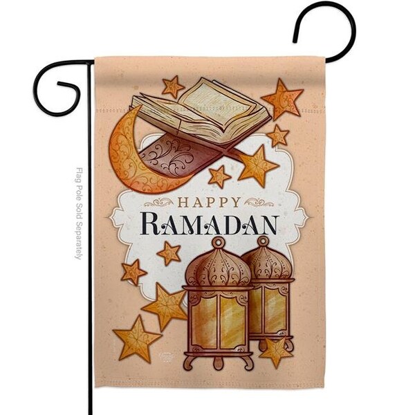 Ornament Collection Ornament Collection G192402-BO 13 x 18.5 in. Happy Ramadan Garden Flag with Religious Faith Double-Sided Decorative Vertical House Decoration Banner Yard Gift - G192402-BO