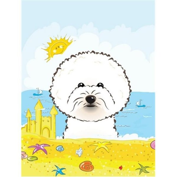 Patioplus Bichon Frise Summer Beach Flag Garden - PA260614
