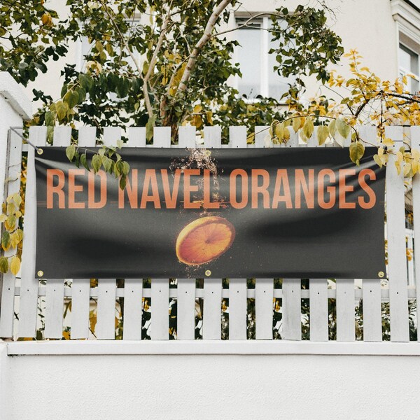 Signmission Red Navel Oranges, 24 Inch x 72 Inch, Vinyl Banner - B-72-30831