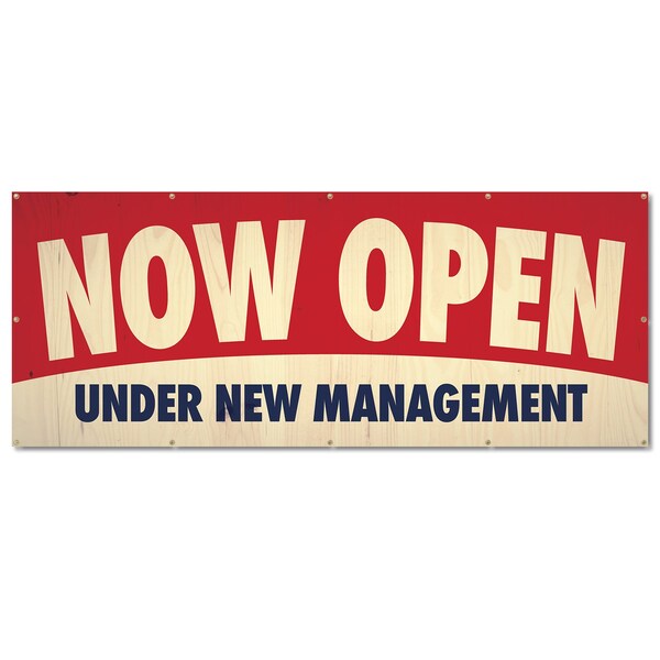 Signmission Now Open, 48 Inch, Banner - B-120-30404