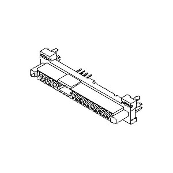 Conector de Telecomunicaciones y Comunicaciones de Datos Molex, 29 contactos, hembra, recto, terminal de soldadura, receptáculo - 879700001