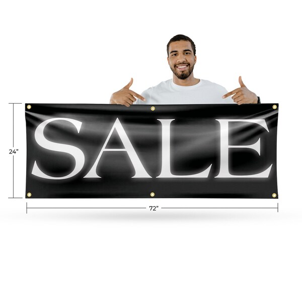 Signmission Sale, 24 Inch x 72 Inch, Vinyl Banner - B-72-30847