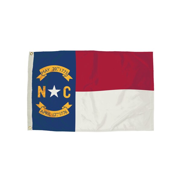 Flagzone Durawavez Nylon Outdoor Flag, North Carolina, 3 Ft. x 5 Ft. - 2322051
