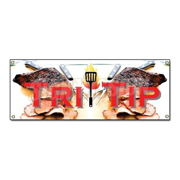 Signmission TRI TIP BANNER SIGN butcher custom cuts meat usda steaks roasts chops - B-TRI TIP