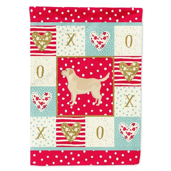 Carolines Treasures 11 x 0.01 x 15 in. Labrador Retriever Love Garden Flag - CK5939GF