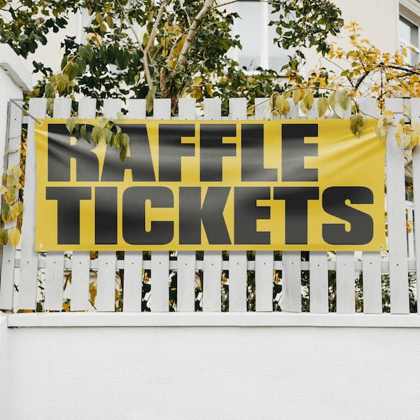 Signmission Raffle Tickets, 18 Inch x 48 Inch, Vinyl Banner - B-30828