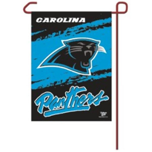 Caseys Carolina Panthers Flag 12x18 Garden Style 2 Sided - 3208508362
