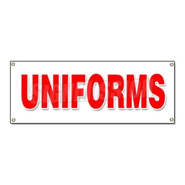 Signmission UNIFORMS BANNER SIGN workplace organization corporate clothing image branding - B-UNIFORMS