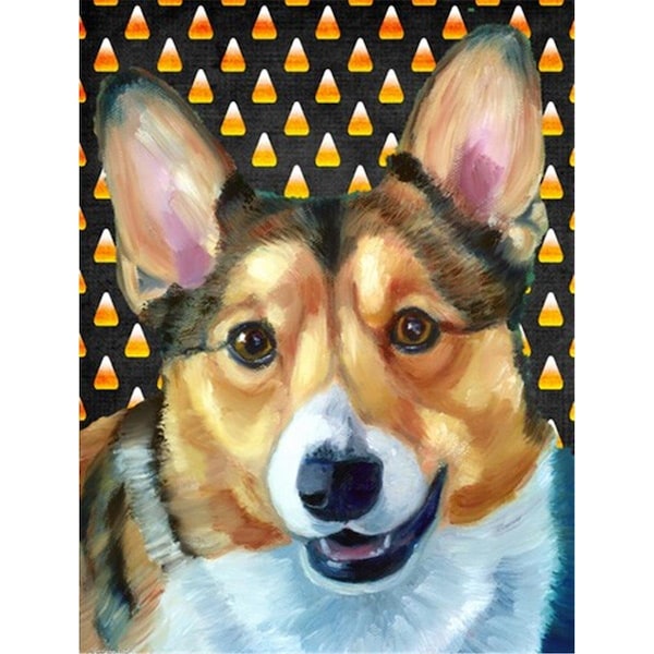 Patioplus Corgi Candy Corn Halloween Flag Garden Size - PA252272