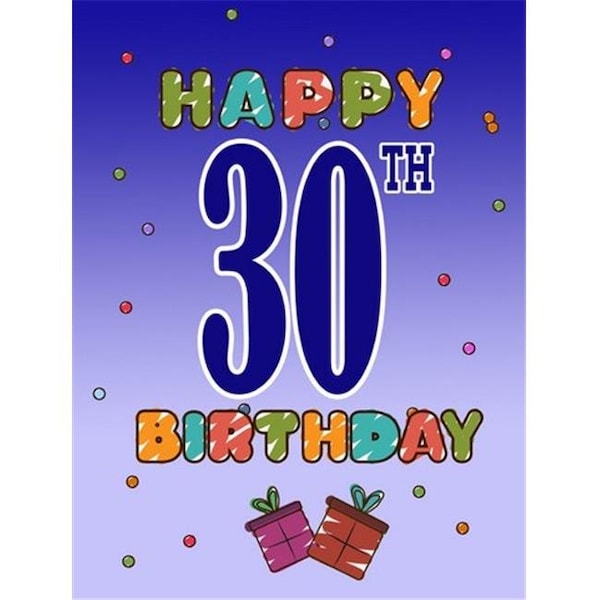 Carolines Treasures Carolines Treasures CJ1122GF Happy 30Th Birthday Flag Garden Size - CJ1122GF