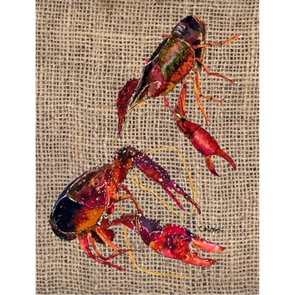 Patioplus Crawfish Canvas Flag - House Size, 28 x 40 in. - PA55163