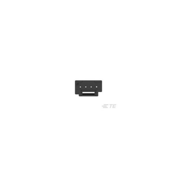 Conector de placa TE Connectivity, 4 contactos, 1 fila, macho, recto, terminal de soldadura, aislante negro - 4-1971798-5