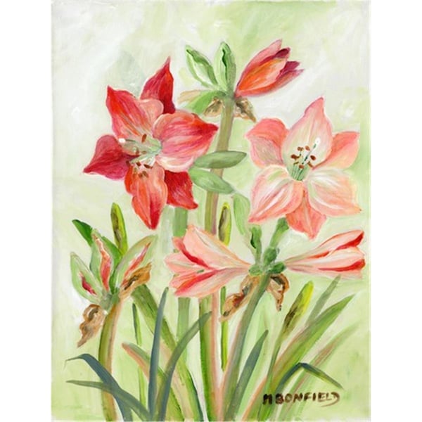 Patioplus Lillies II by Maureen Bonfield Flag Canvas House Size - PA720218