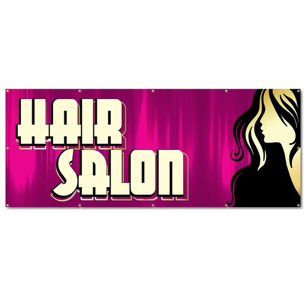Signmission Hair Salon, 48 Inch, Banner - B-120-30384
