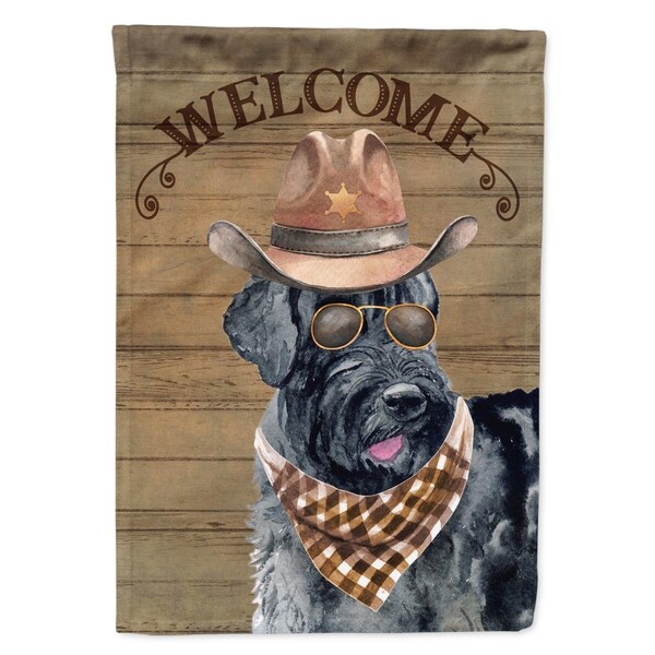 Patioplus 11 x 0.01 x 15 in. Giant Schnauzer Country Dog Flag Garden Size - PA3395993