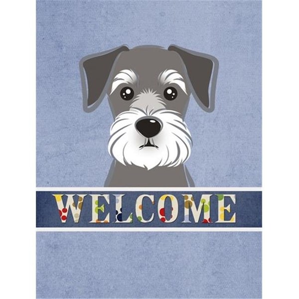 Carolines Treasures Carolines Treasures BB1392GF Schnauzer Welcome Flag Garden Size - BB1392GF
