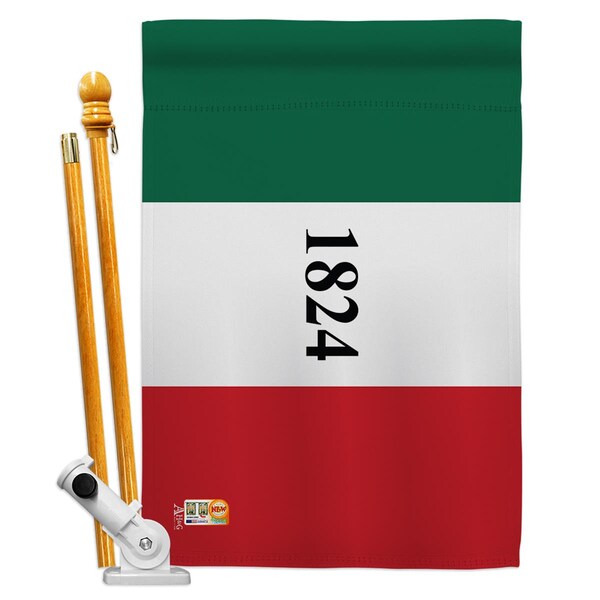 Cosa 28 x 40 in. Alamo Historic Impressions Decorative Vertical House Flag Set - CO4100059