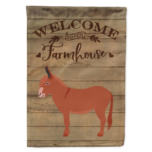 Carolines Treasures Irish Donkey Welcome Canvas House Flag - 28 x 0.01 x 40 in. - CK6792CHF