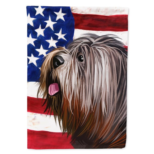 Carolines Treasures Schapendoes American Garden Flag - 11 x 0.01 x 15 in. - CK6690GF