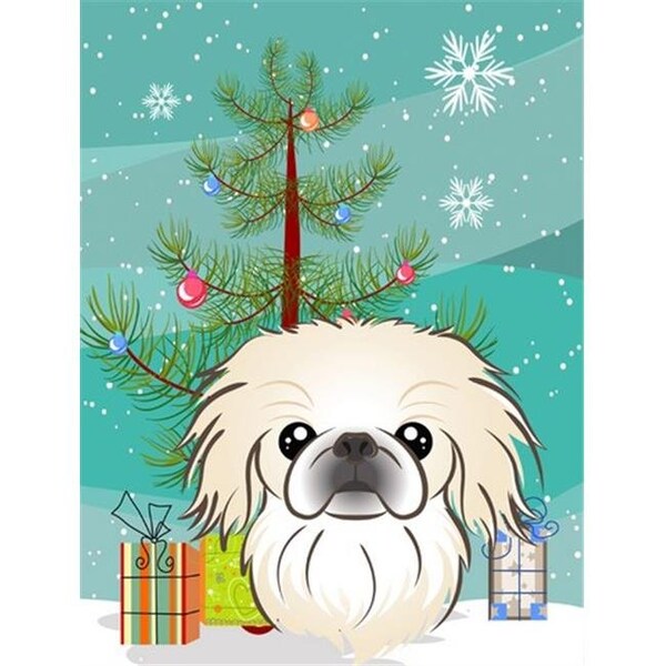 Patioplus Christmas Tree And Pekingese Flag Garden Size - PA251754