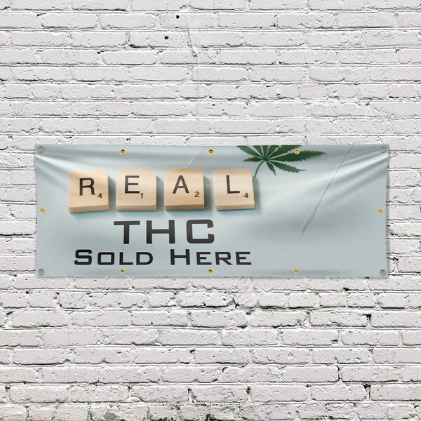 Signmission Real THC, 48 Inch x 120 Inch, Vinyl Banner - B-120-30830
