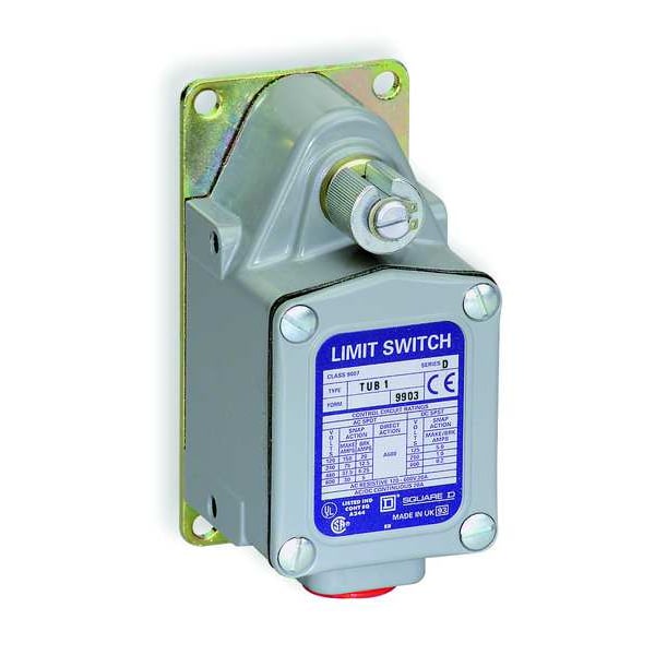 Interruptor de límite de servicio severo Telemecanique Sensors, sin palanca, rotativo, SPDT, 20A @ 600V AC, Ubicación del actuador: Lateral - 9007TUB4