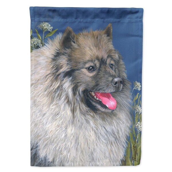 Patioplus 28 x 0.01 x 40 in. Keeshond Canvas House Flag - PA2553504
