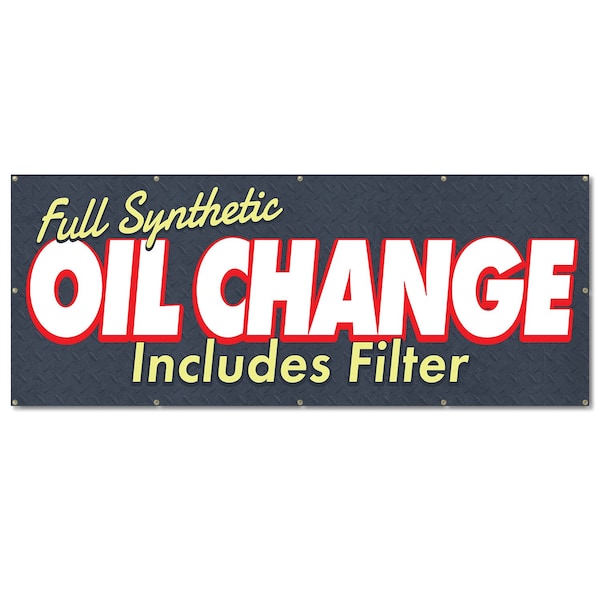 Signmission Oil Change, 48 Inch, Banner - B-120-30406