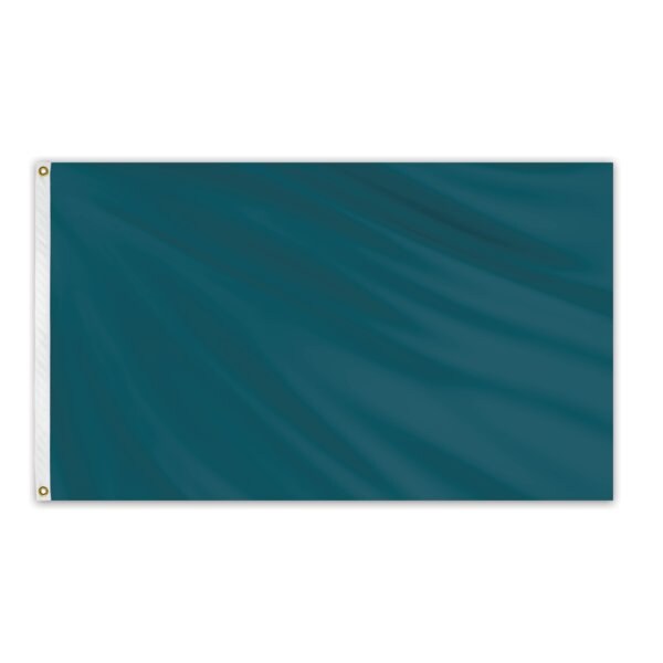 Global Flags Unlimited Solid Color Outdoor Nylon Flag 3' x 5' - Teal - 204634