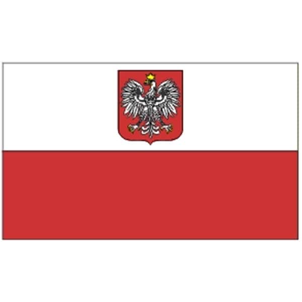 Ss Collectibles 2 ft. X 3 ft. Nyl-Glo Poland with Eagle Flag - SS2754600