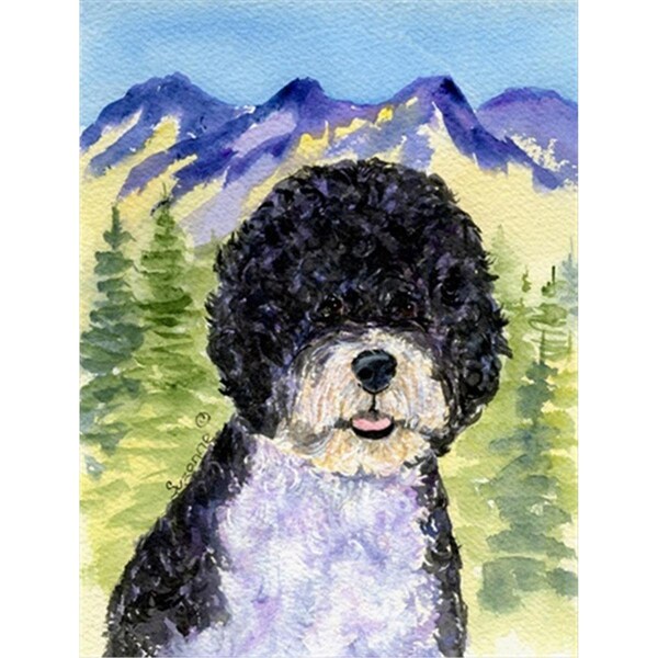 Carolines Treasures Portuguese Water Dog Flag Canvas - House Size - SS8303CHF
