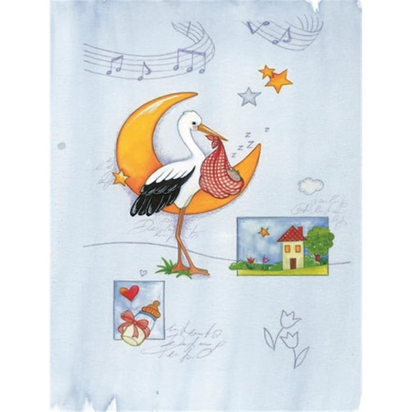 Patioplus Expecting Stork Bringing Baby Flag Garden Size - PA256325